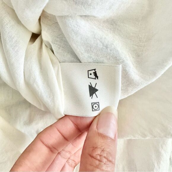 RHODE Ozzie Cotton Printed One Shoulder Dress in Multi Size Small - Picture 10 of 10